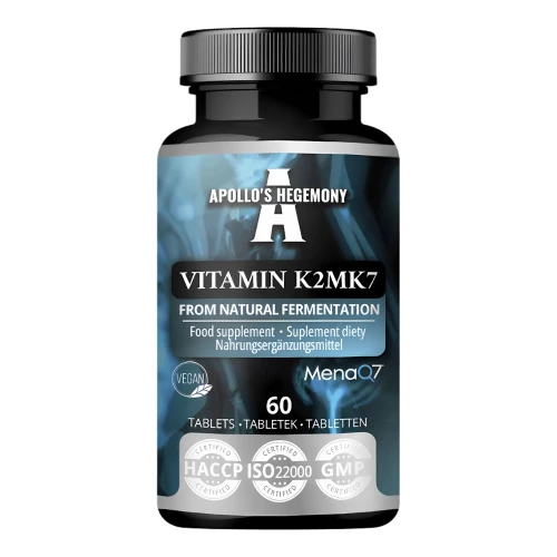 Apollo's Hegemony - Vitamin K2 MK7 - 60 tabletek Apollo's Hegemony - Vitamin K2 MK7 - 60 tabletek